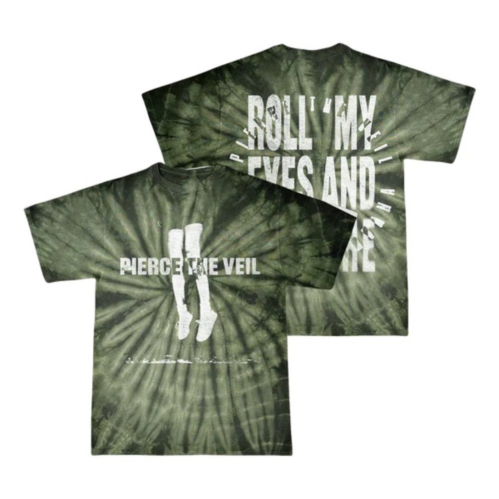 Green Tie Dye Pierce The Veil Graphic Tee